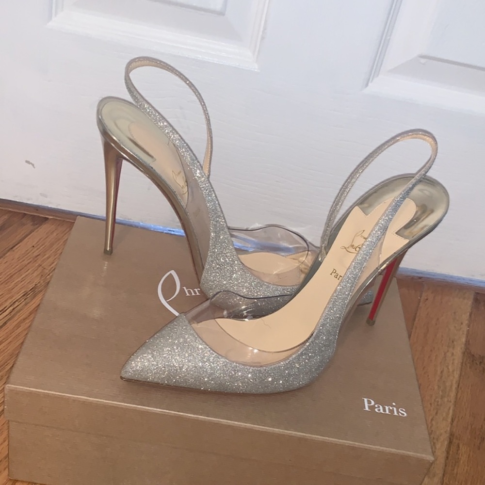 Christian Louboutin Heels- worn once !!
